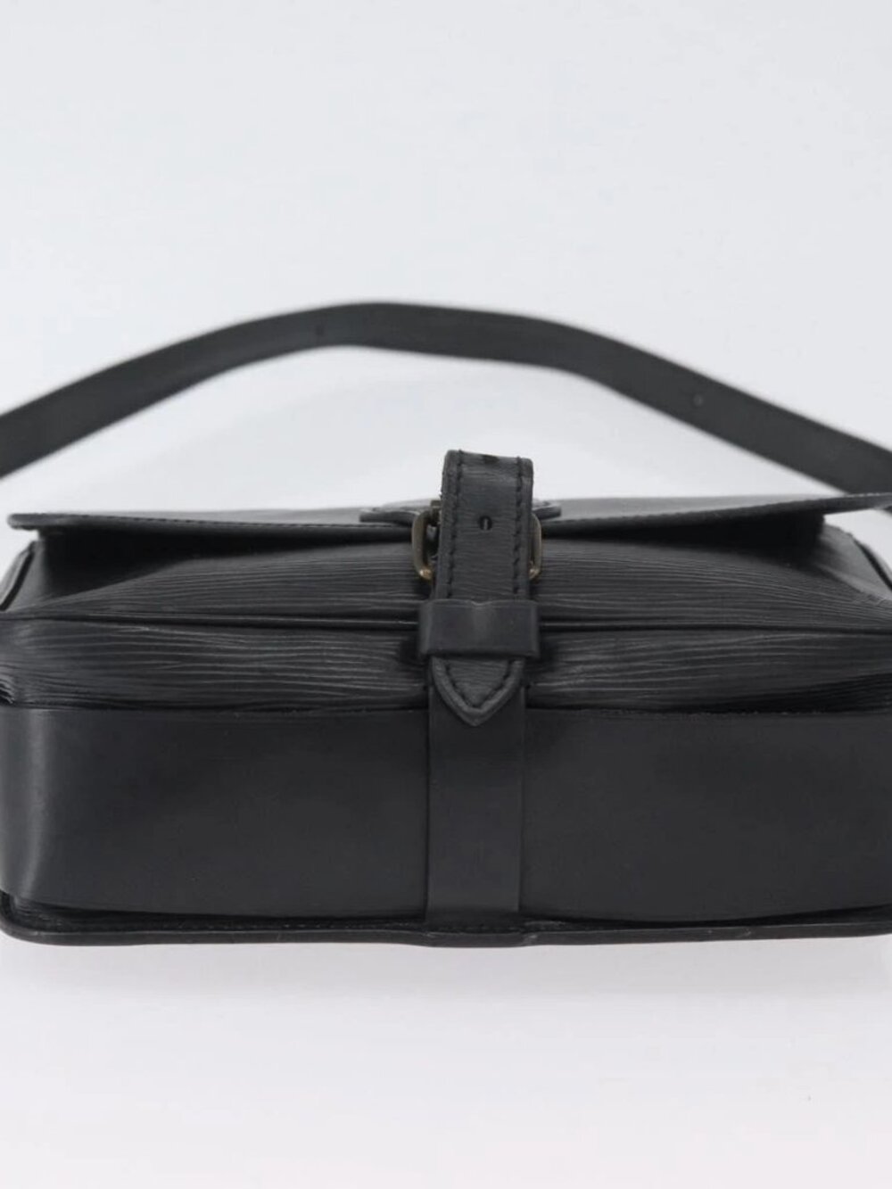 LOUIS VUITTON Epi Cartouchiere MM Shoulder Bag Black Noir M52242 LV Auth bs33662 - Picture 7 of 16